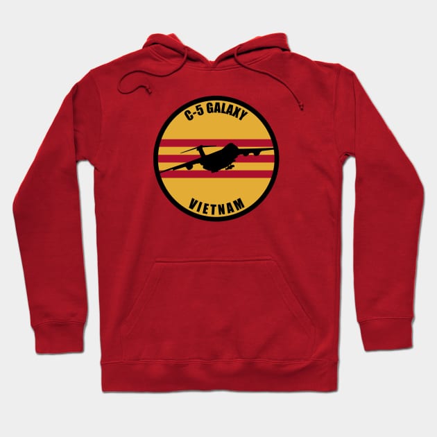 C-5 Galaxy Vietnam Patch Hoodie by TCP